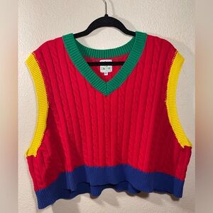Cropped Sweater Vest
